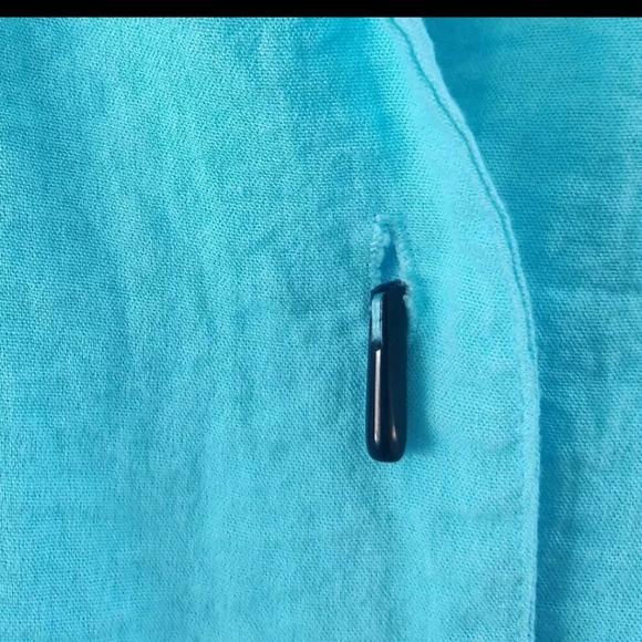 Moonlight Y&S Fashion Design Blue Button Front Lagenlook Tunic Jacket Pockets M - Picture 5 of 9